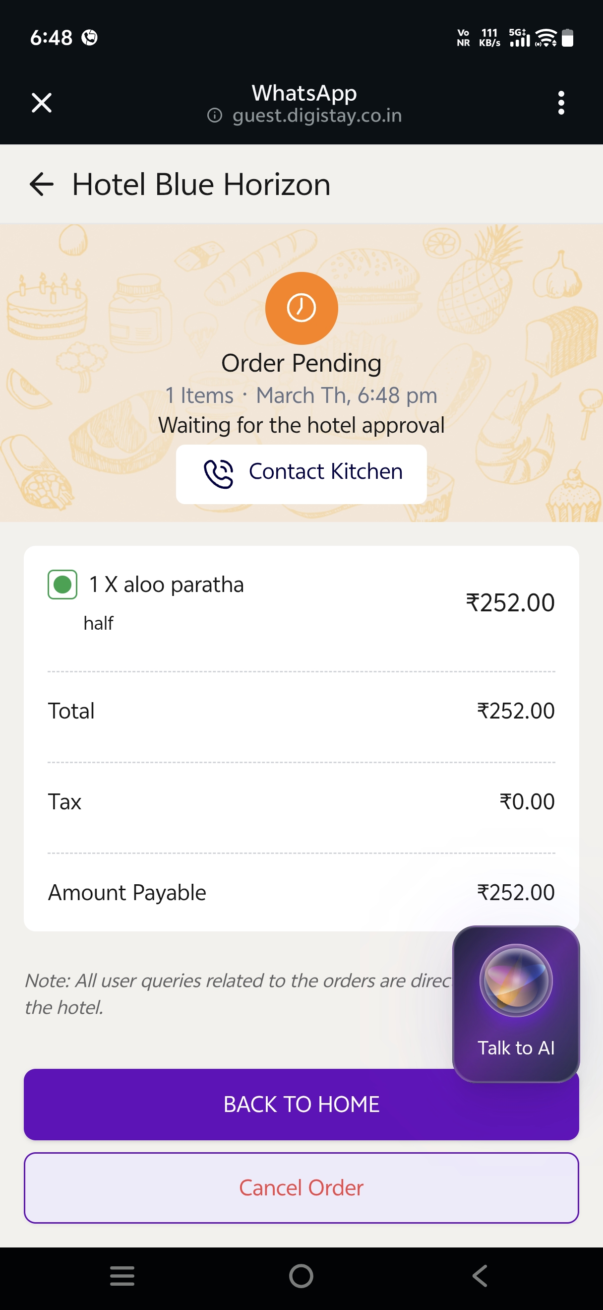 DigiStay Guest App Screen 7
